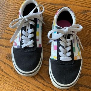 Kid's Rainbow Vans Lace-ups